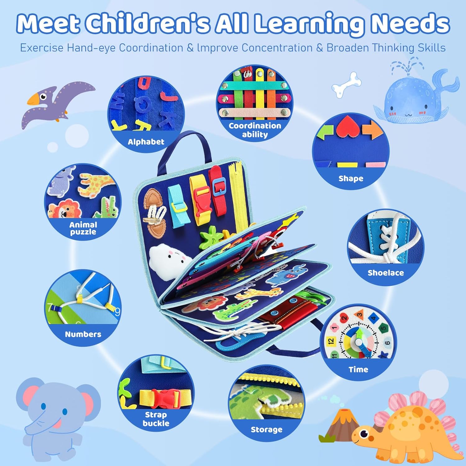 Lightweight Toddler Busy Board - Image 4