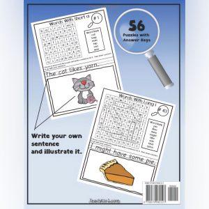 Word Search Puzzle Book - Short & Long Vowel Words for Kids 6-8 ...