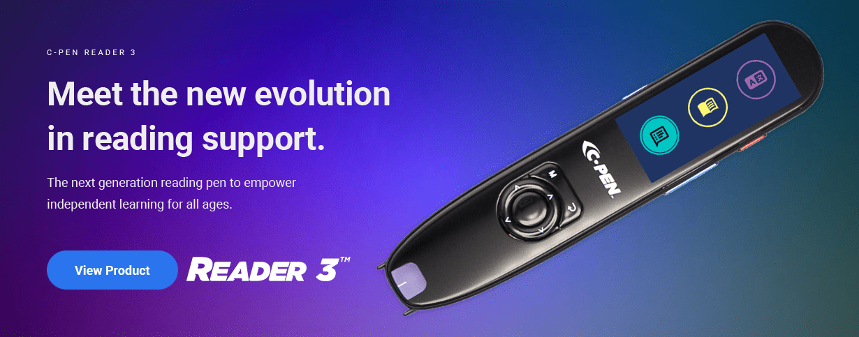 The next generation reading pen to empower independent learning for all ages.