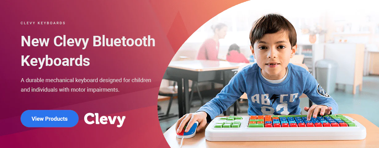 A durable mechanical keyboard designed for children and individuals with motor impairments.