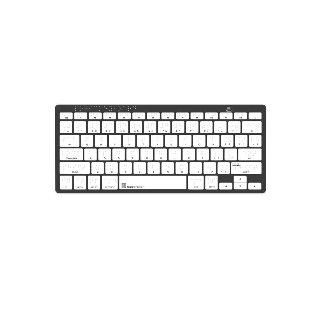 LogicKeyboard Mini Bluetooth Keyboard Keyboard - Braille