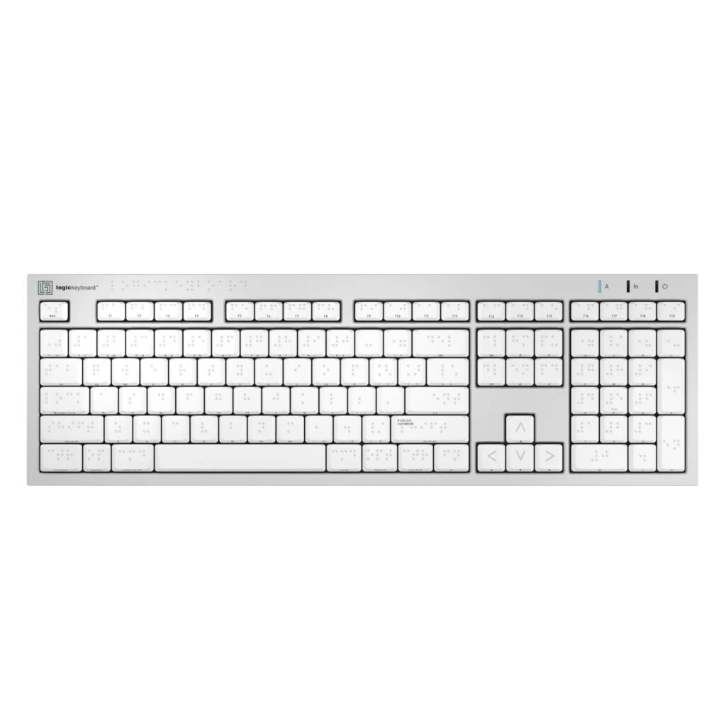 LogicKeyboard ALBA Slimline Wired Keyboard - Braille (Mac)