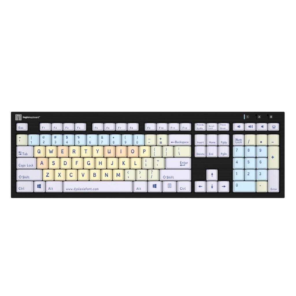 LogicKeyboard NERO Slimline Wired Keyboard - Dyslexie (Windows)