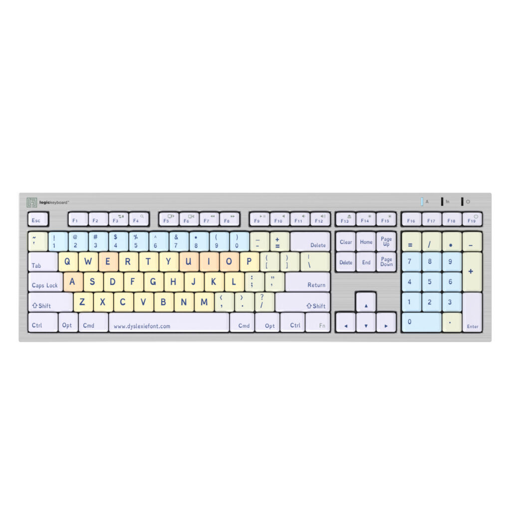 LogicKeyboard ALBA Slimline Wired Keyboard - Dyslexie (Mac)