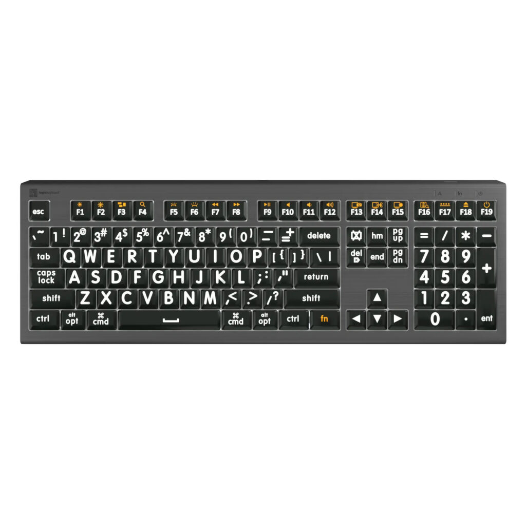 LogicKeyboard ASTRA2 Wired Backlit Keyboard - Large Print