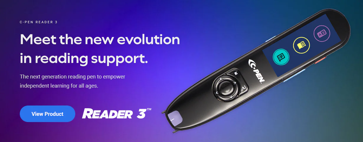 The next generation reading pen to empower independent learning for all ages.