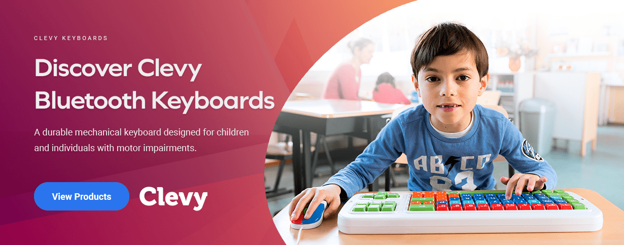 A durable mechanical keyboard designed for children and individuals with motor impairments.