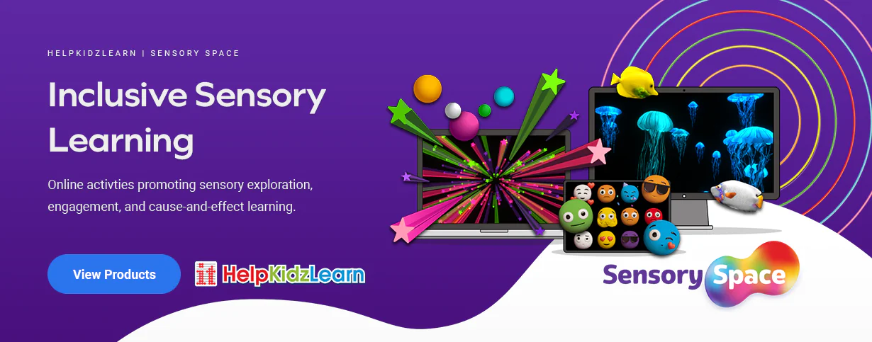 Online activties promoting sensory exploration, engagement, and cause-and-effect learning.